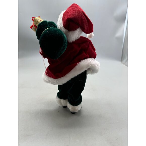 Merry Brite 10.5" Africa American Santa Christmas Figurine Presents & Tree READ - Picture 3 of 8